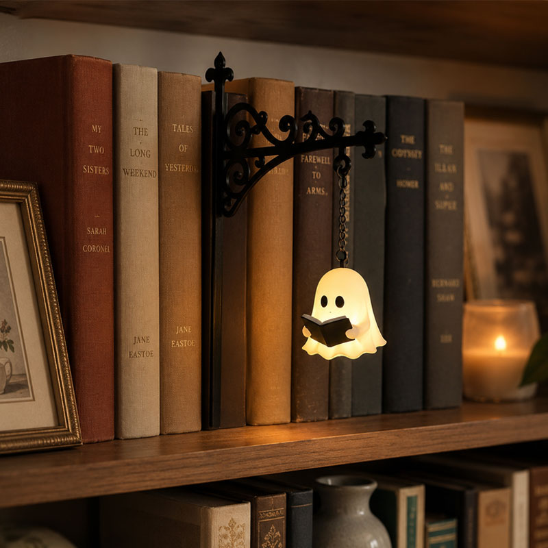 Bookshelf Lantern Light