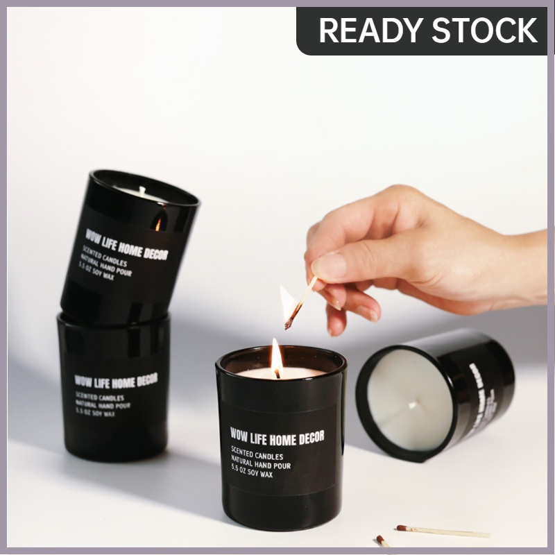 Black +White. Scented Candles Soy wax