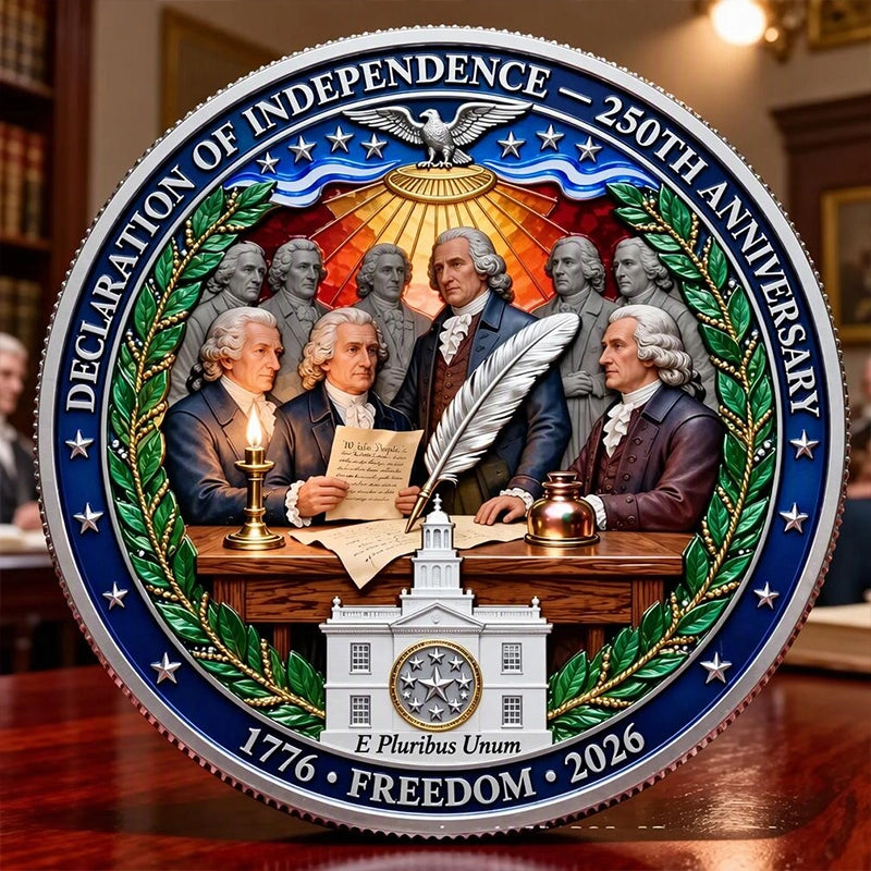 USA 250th Anniversary Decorative Commemorative Coin for Collectors
