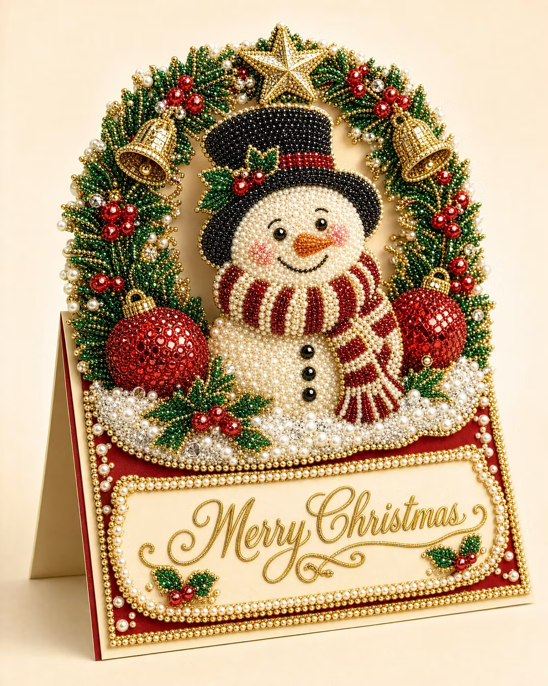 3D Christmas Greeting Card Set – 6 Pack