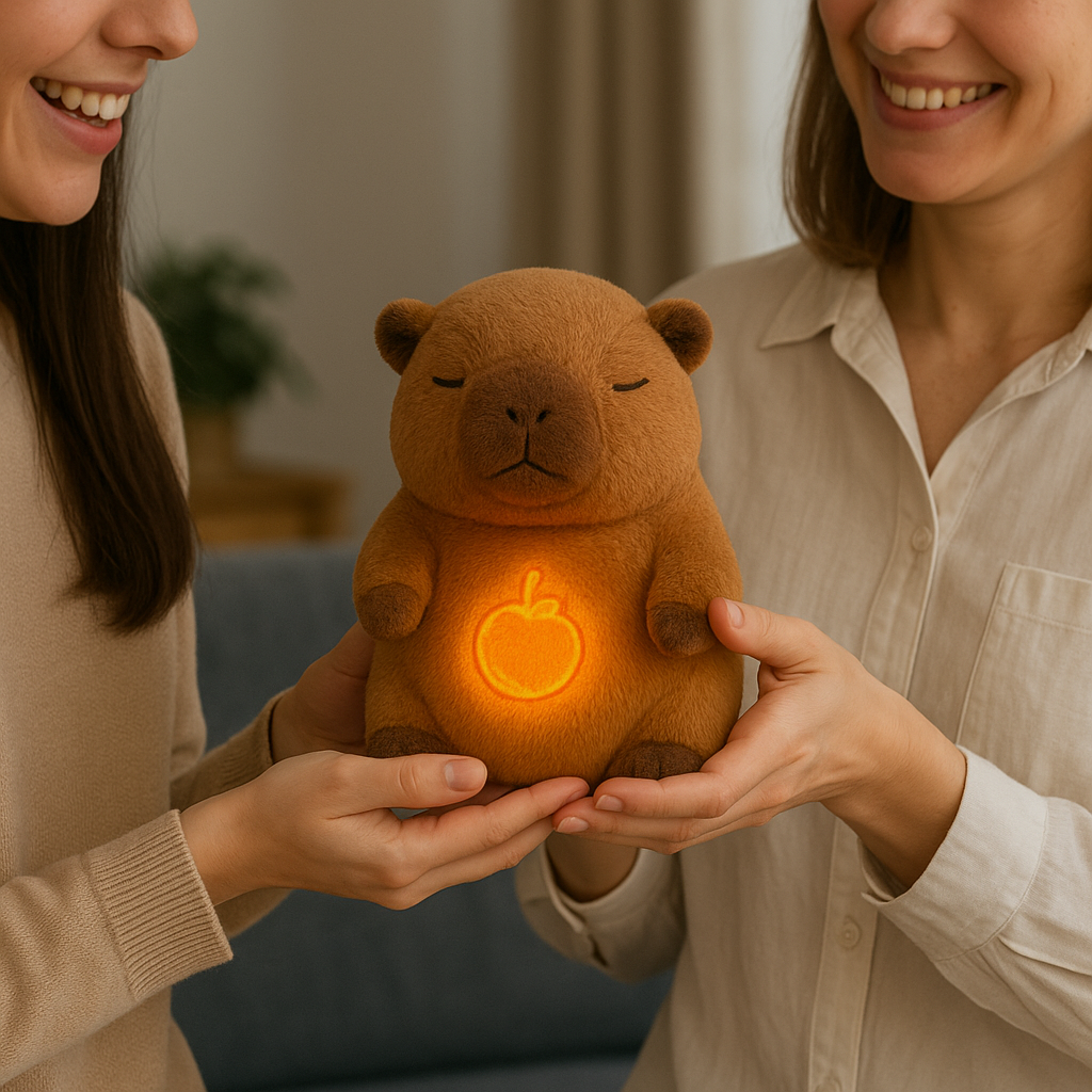 Breathing Capybara teddy bear for a good night's sleep