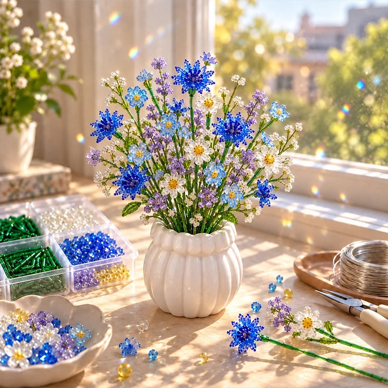 DIY Beaded Wildflower Bouquet Craft Kit