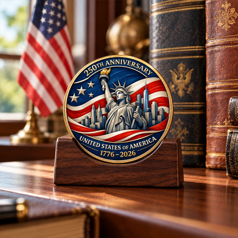 USA 250th Anniversary Decorative Commemorative Coin for Collectors
