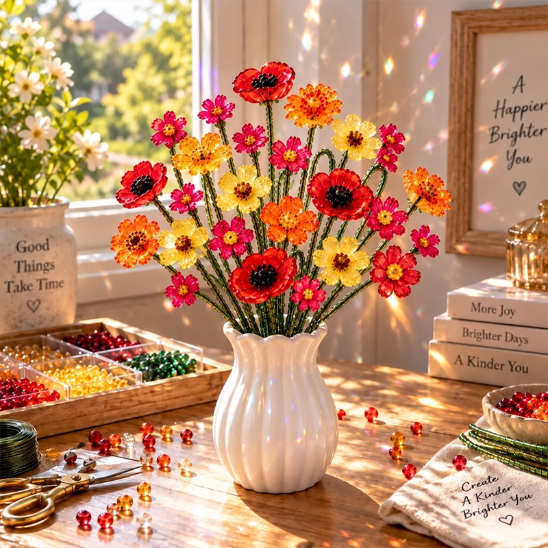 DIY Beaded Wildflower Bouquet Craft Kit