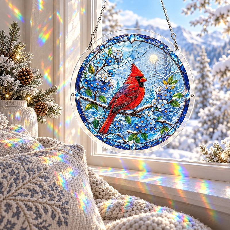 Christmas Window Suncatcher in Eight Festive Designs