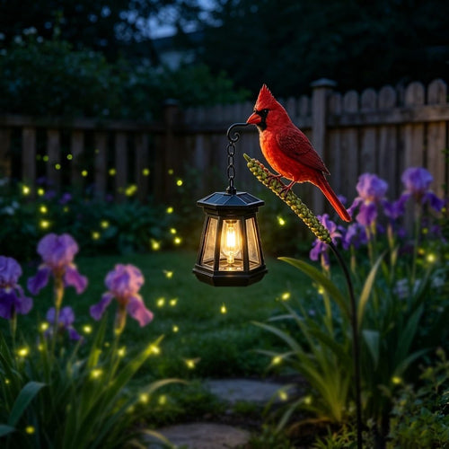 Cardinal Solar LED Light Decor