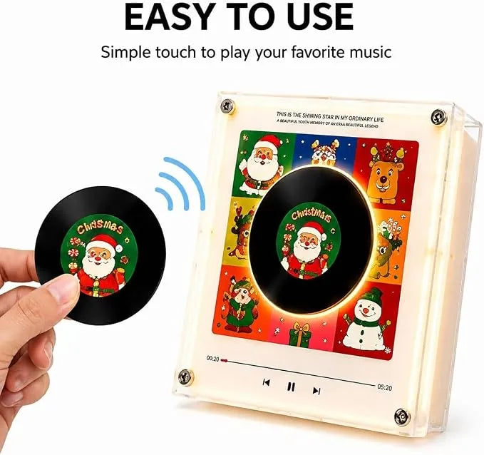 NFC Rotating Vinyl Record Magnetic Night Light