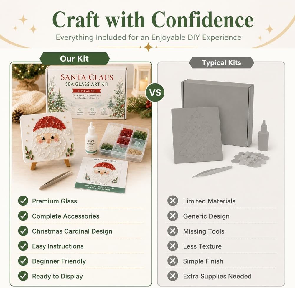 Christmas Diamond Painting Ornament Craft Kit