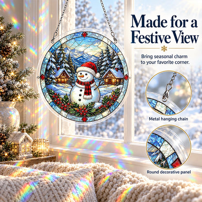 Christmas Window Suncatcher in Eight Festive Designs