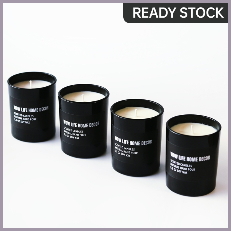 Black +White. Scented Candles Soy wax