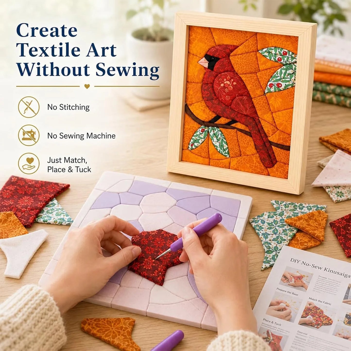 DIY Fabric Art Kit – 14 Designs