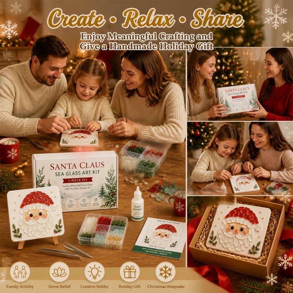 Christmas Diamond Painting Ornament Craft Kit