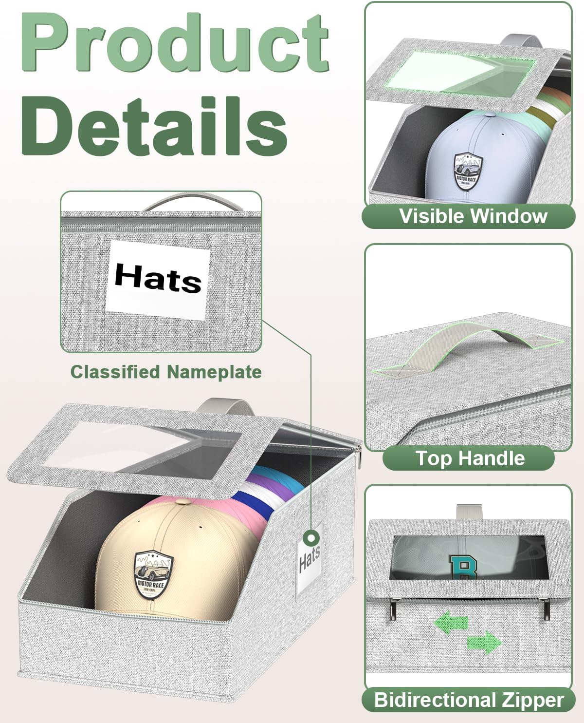 Hat Organzier for Baseball Caps