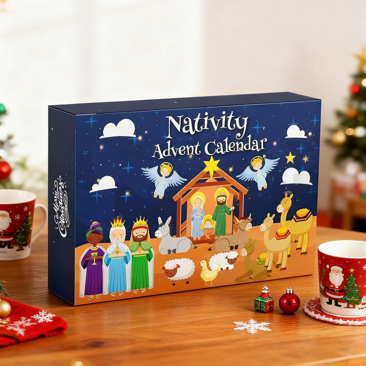 2026 Nativity Building-Block Advent Calendar for Family Christmas Countdown