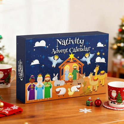 2026 Nativity Building-Block Advent Calendar for Family Christmas Countdown