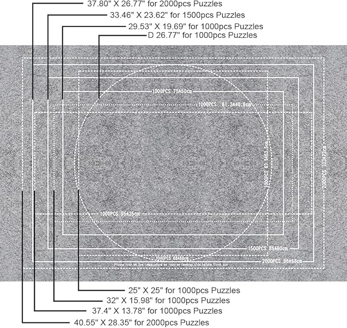 6 Pcs Puzzle Mat Set for Up to 1500 Pieces