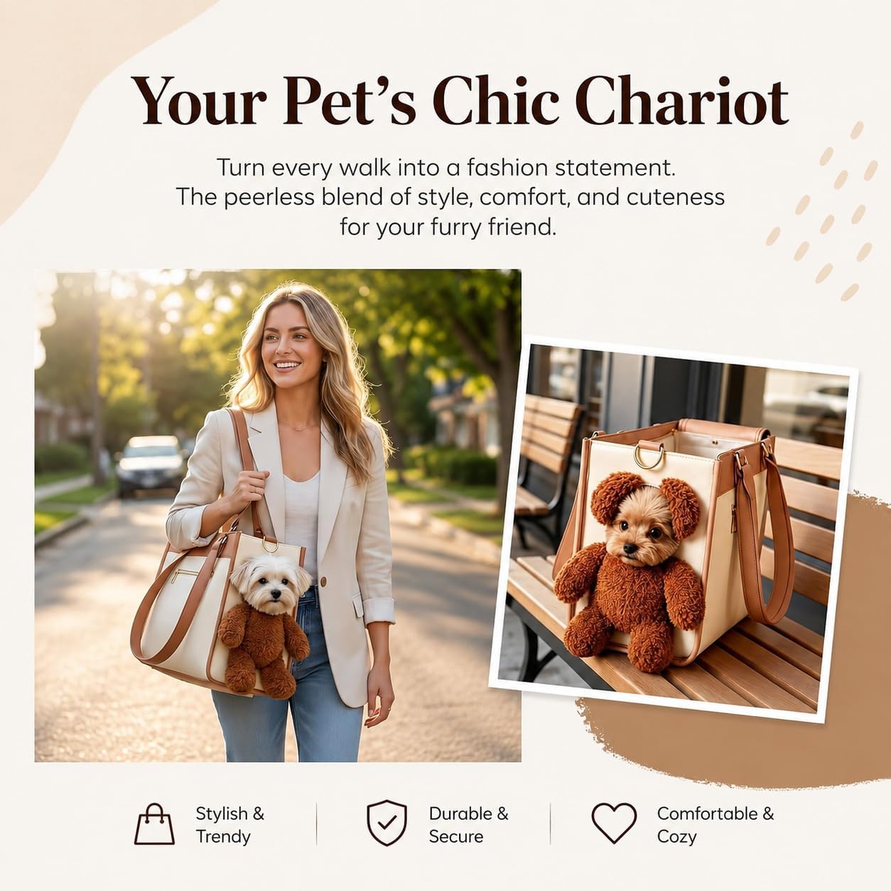 Pet Carrier for Small Dogs & Cats