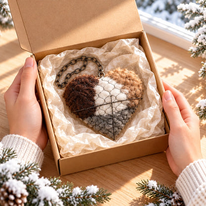 This Alpaca Wool Nesting Heart Adds a Touch of Nature to Your Garden