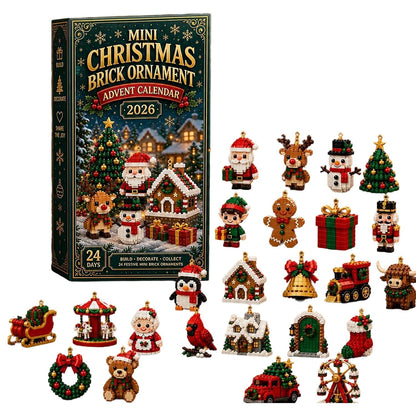 24-Day Mini Christmas Brick Ornament Advent Calendar Kit – image 1