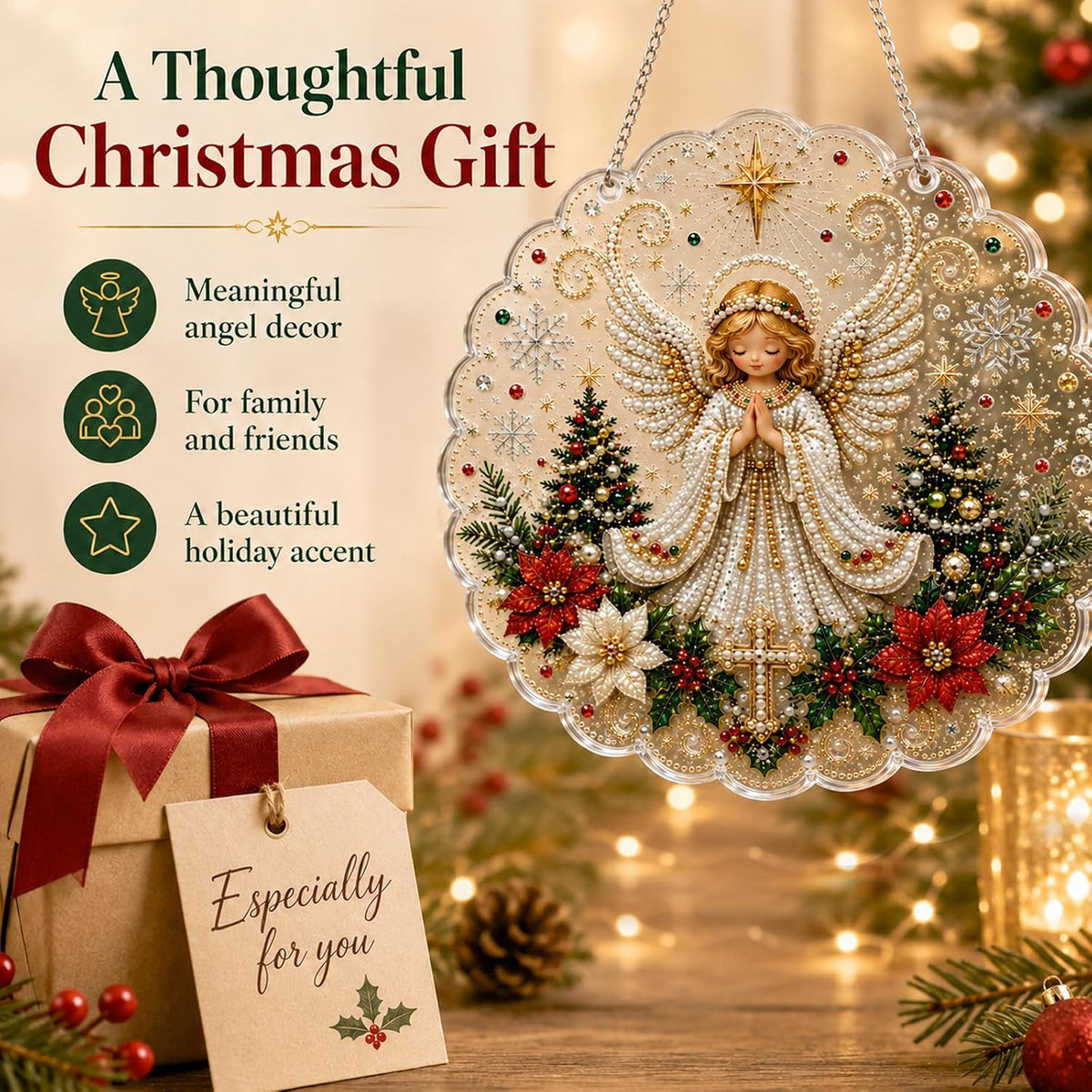 DIY Rhinestone Nativity Hanging Plaque Kit