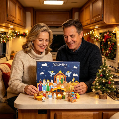 2026 Nativity Building-Block Advent Calendar for Family Christmas Countdown