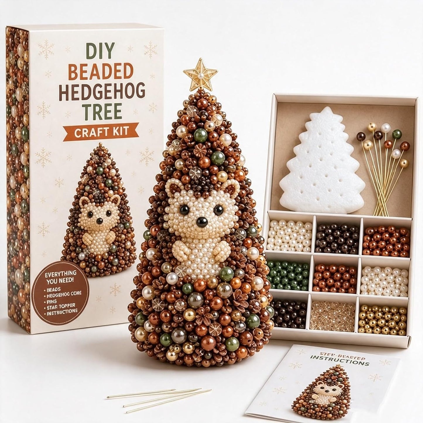 DIY Beaded Animal Christmas Tree Ornament Kit – 9 Designs