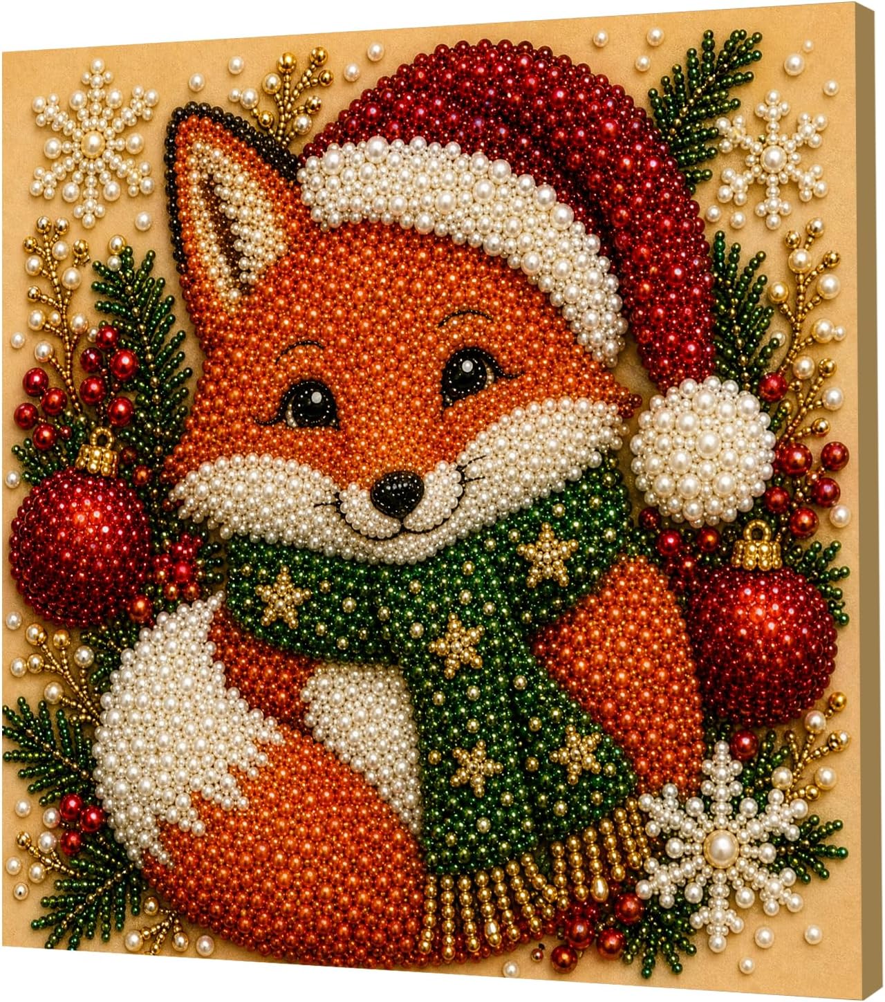 Christmas Pearl Diamond Art Kit with 20 cm Frame