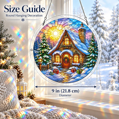 Christmas Window Suncatcher in Eight Festive Designs