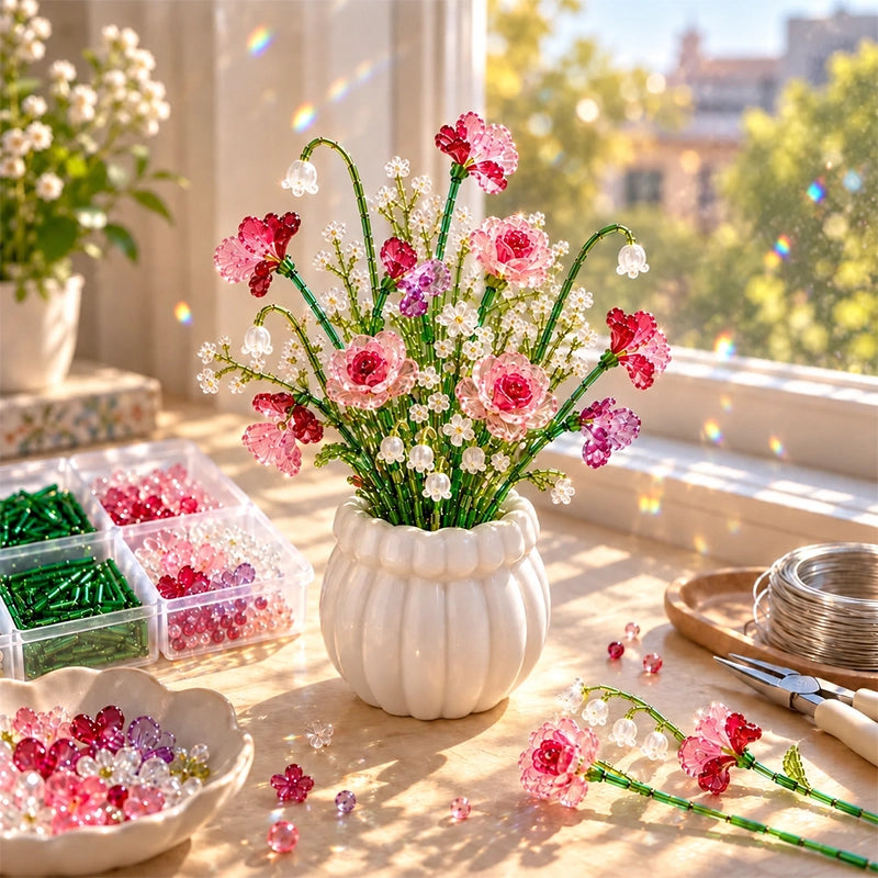 DIY Beaded Wildflower Bouquet Craft Kit