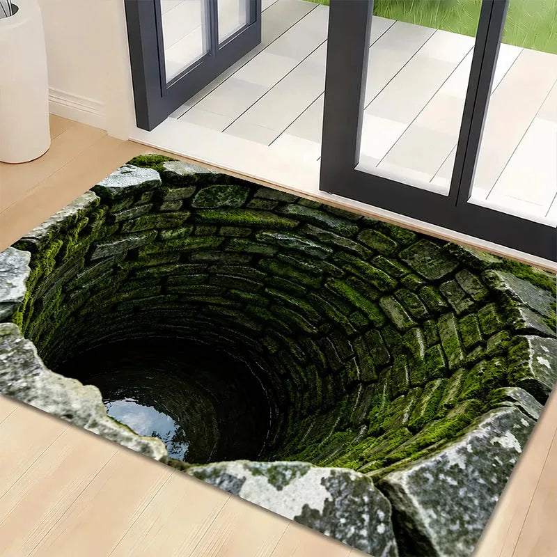 3D Halloween Optical-Illusion Diatomite Floor Mat