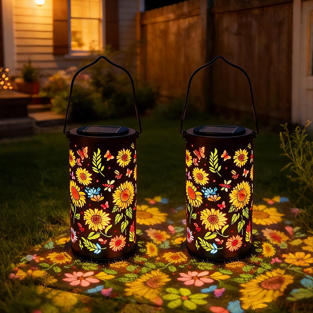 Colorful Sunflower Glow Solar Garden Lantern – vexroan