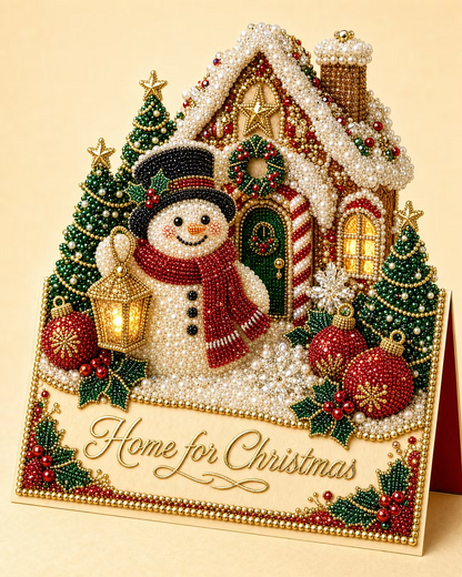 3D Christmas Greeting Card Set – 6 Pack