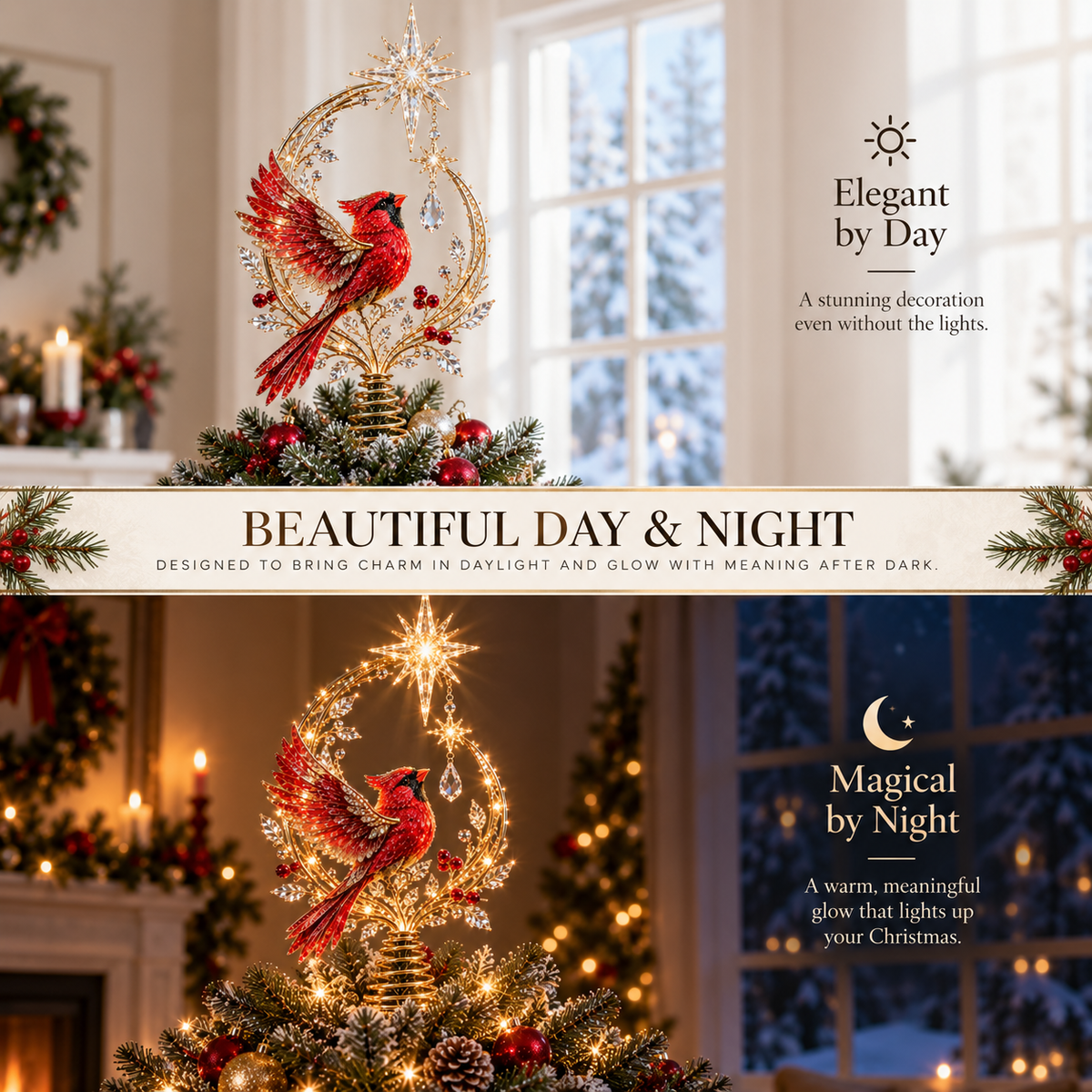 Lighted Christmas Tree Topper Collection for Meaningful Holiday Displays – image 5