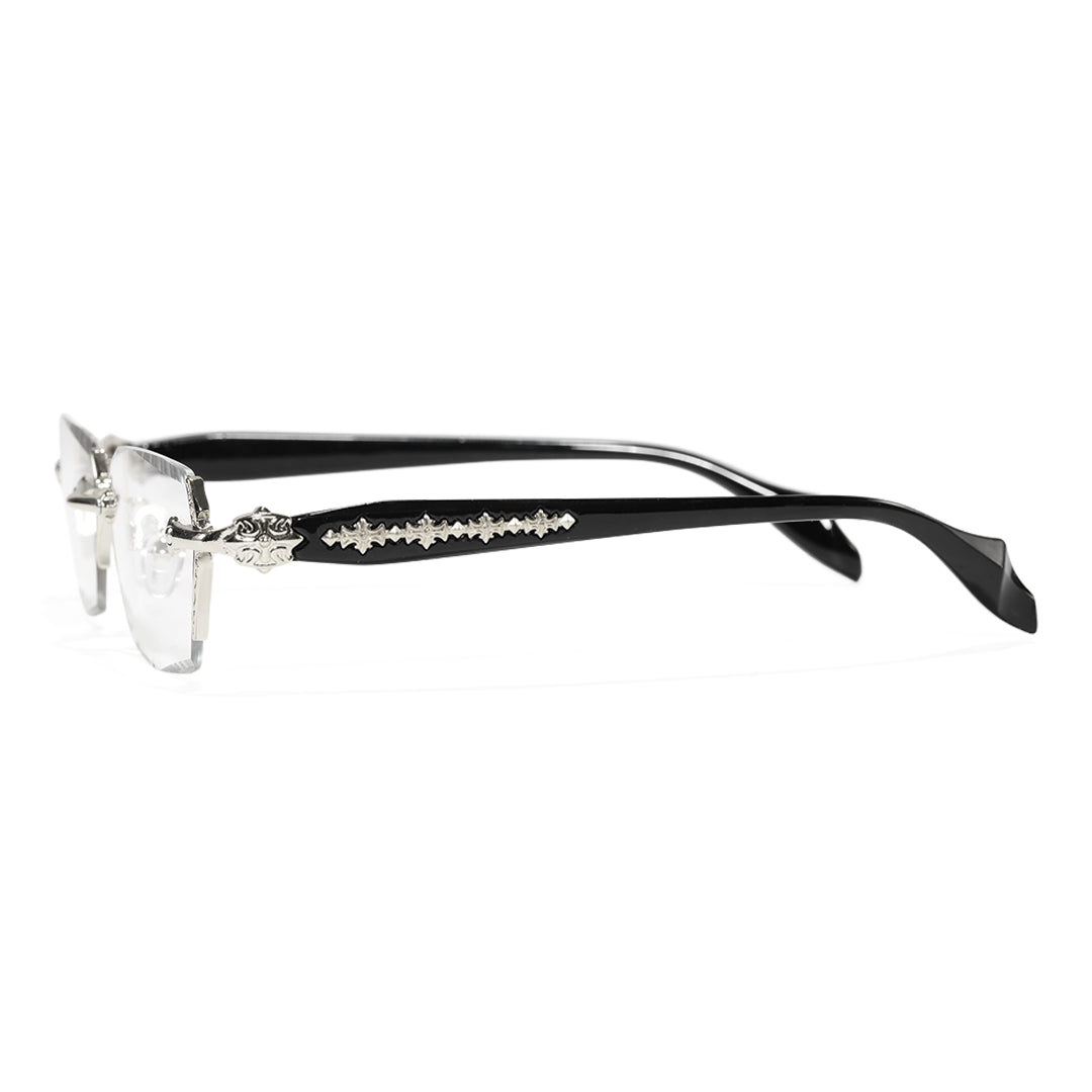 Rimless Metal Anti-Blue Light Reading Glasses 2 Pcs