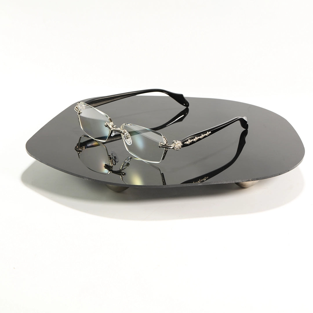 Rimless Metal Anti-Blue Light Reading Glasses 2 Pcs