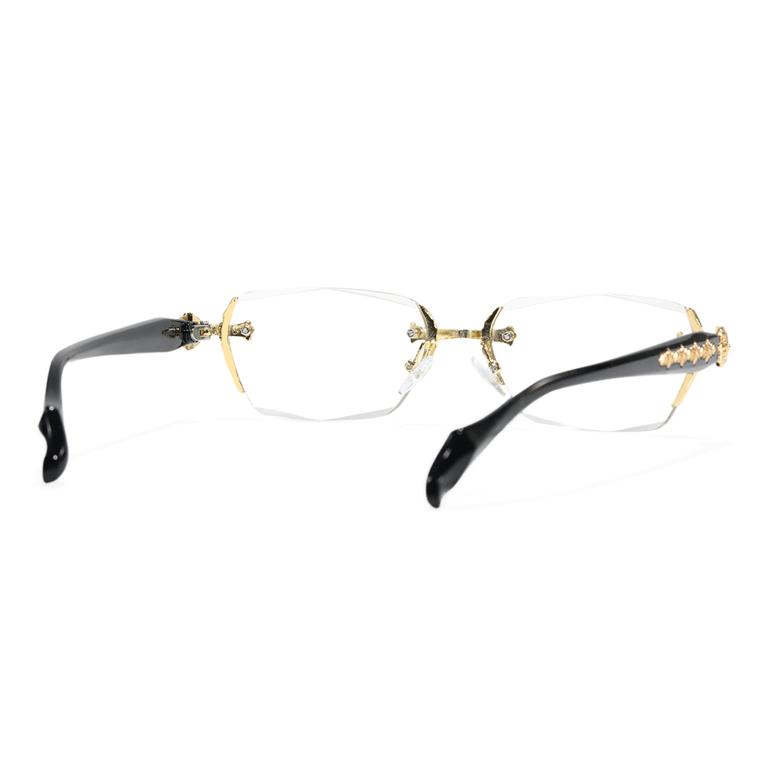 Rimless Metal Anti-Blue Light Reading Glasses 2 Pcs
