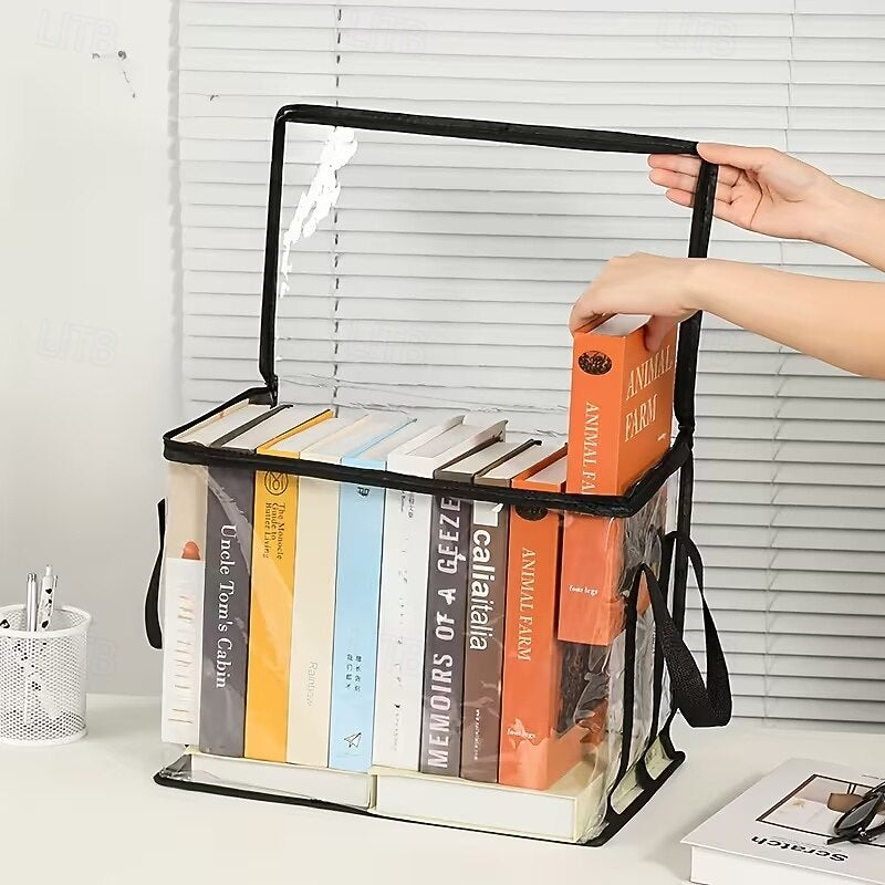 3pcs Heavy-Duty Transparent Storage Boxes with Flip-Top Lid