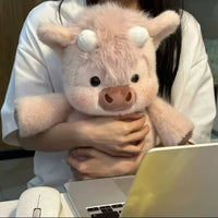 Pink Running Cow