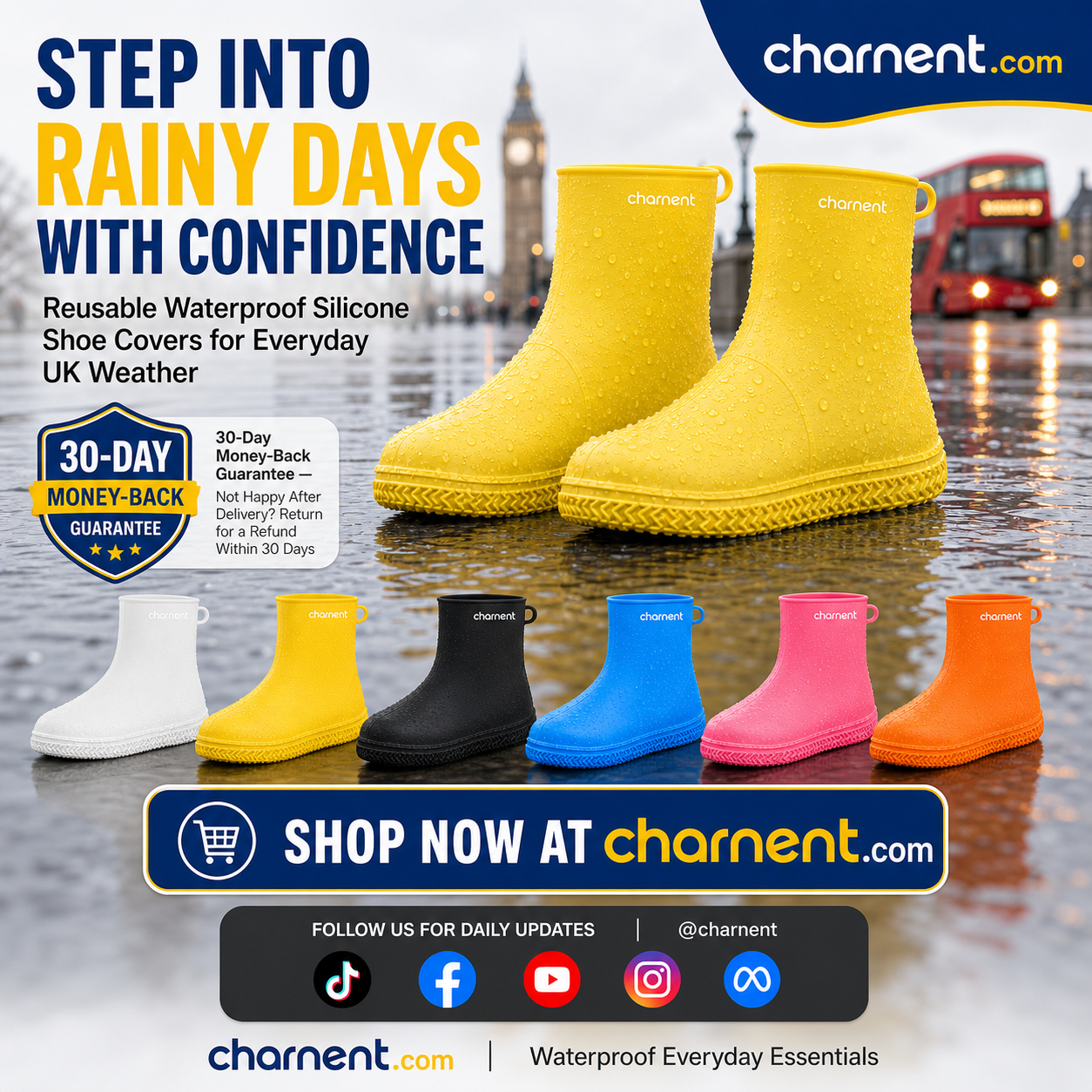 Waterproof Shoe Covers 5 Pairs