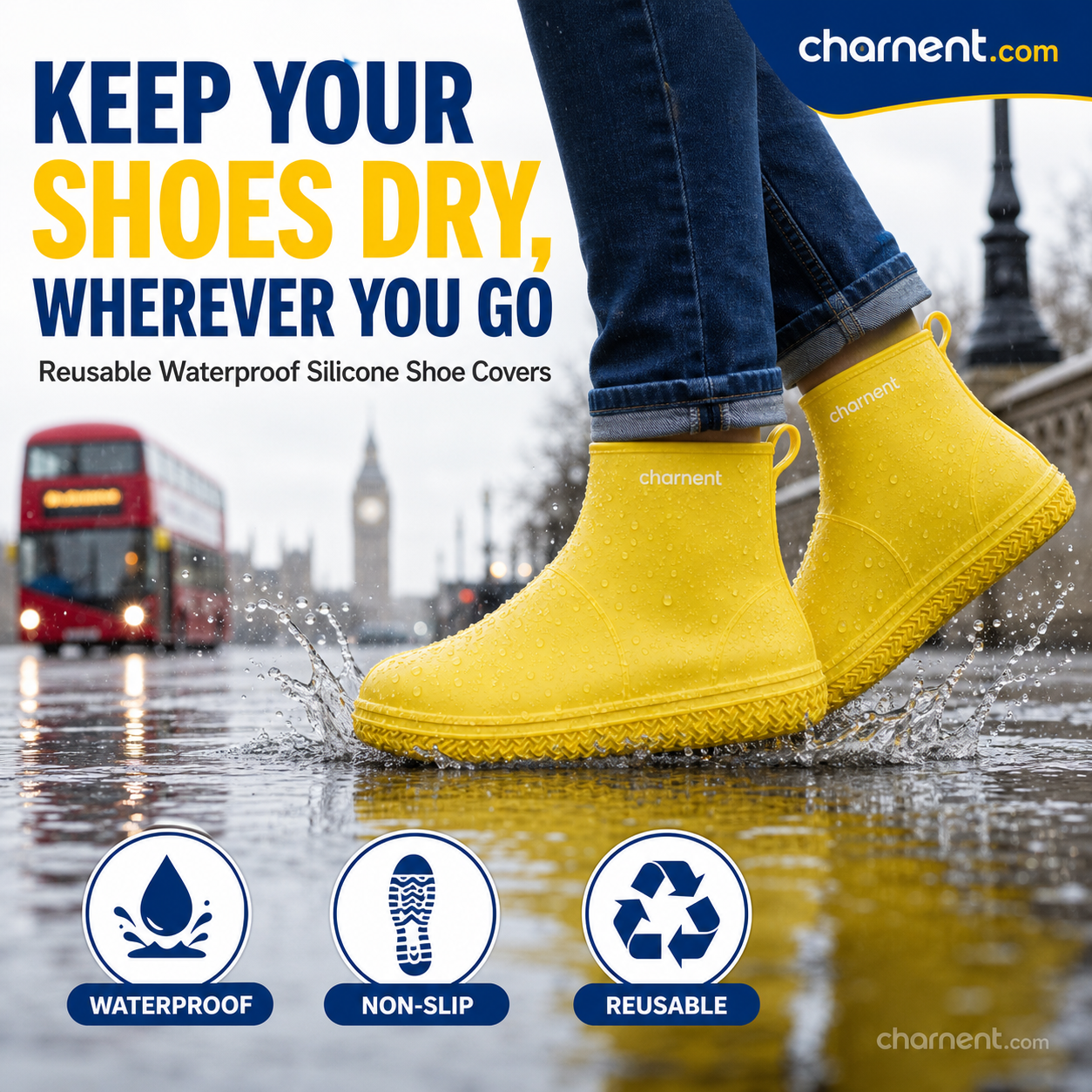 Waterproof Shoe Covers 5 Pairs