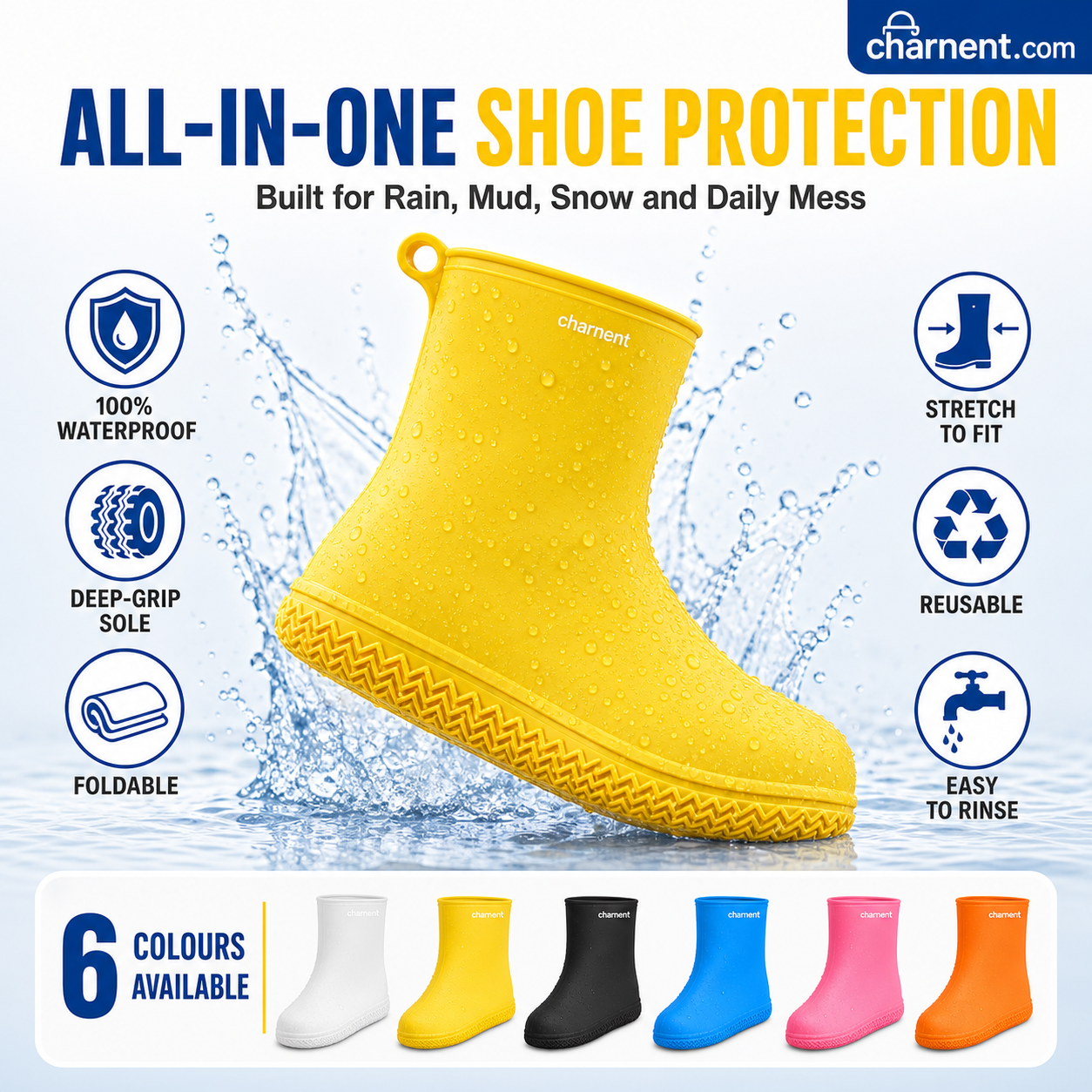 Waterproof Shoe Covers 5 Pairs