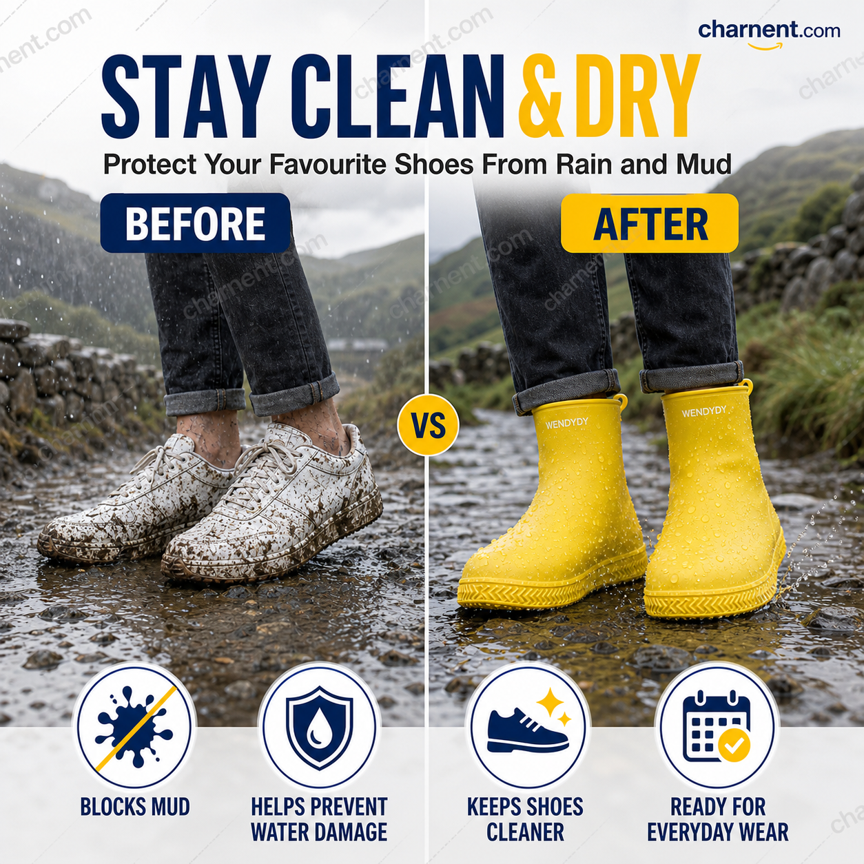 Waterproof Shoe Covers 5 Pairs