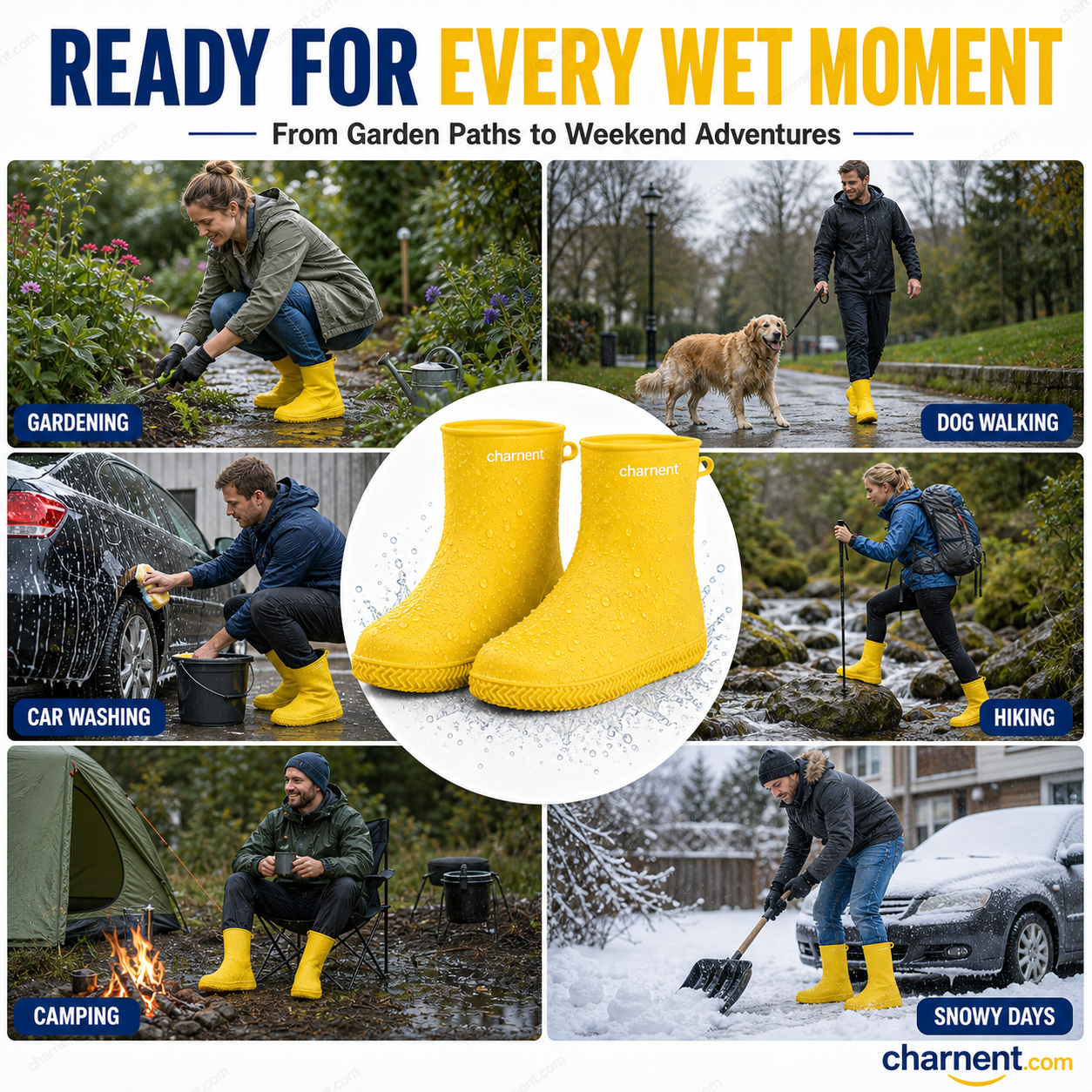 Waterproof Shoe Covers 5 Pairs