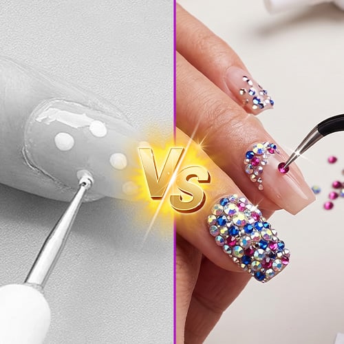 ✨ DIY Nail Flatback Rhinestones Kit| 40.000+ AB Crystal Gems with Adhesive & Pickup Tool for Salon-Quality Nail Art-8YF7