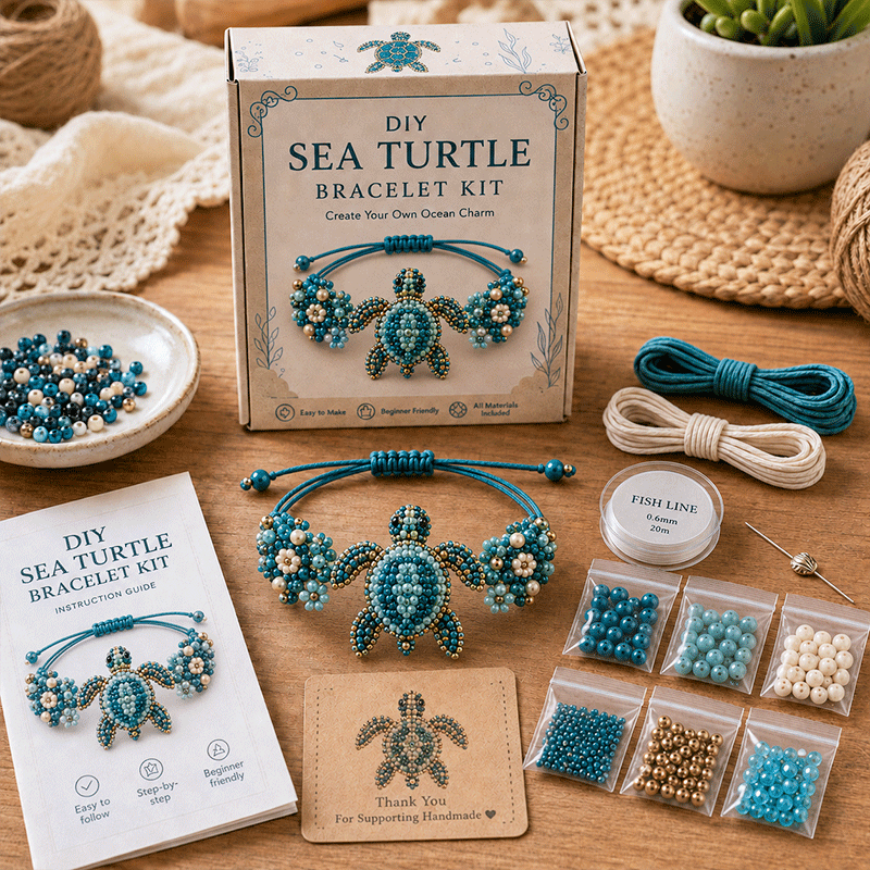 🐙 DIY Beaded Bracelet Making Kit