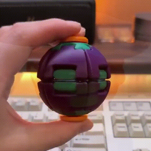 2 PCS-3D Printed Fidget Ball – Liquid Flow Motion 🌀✨🤖💧