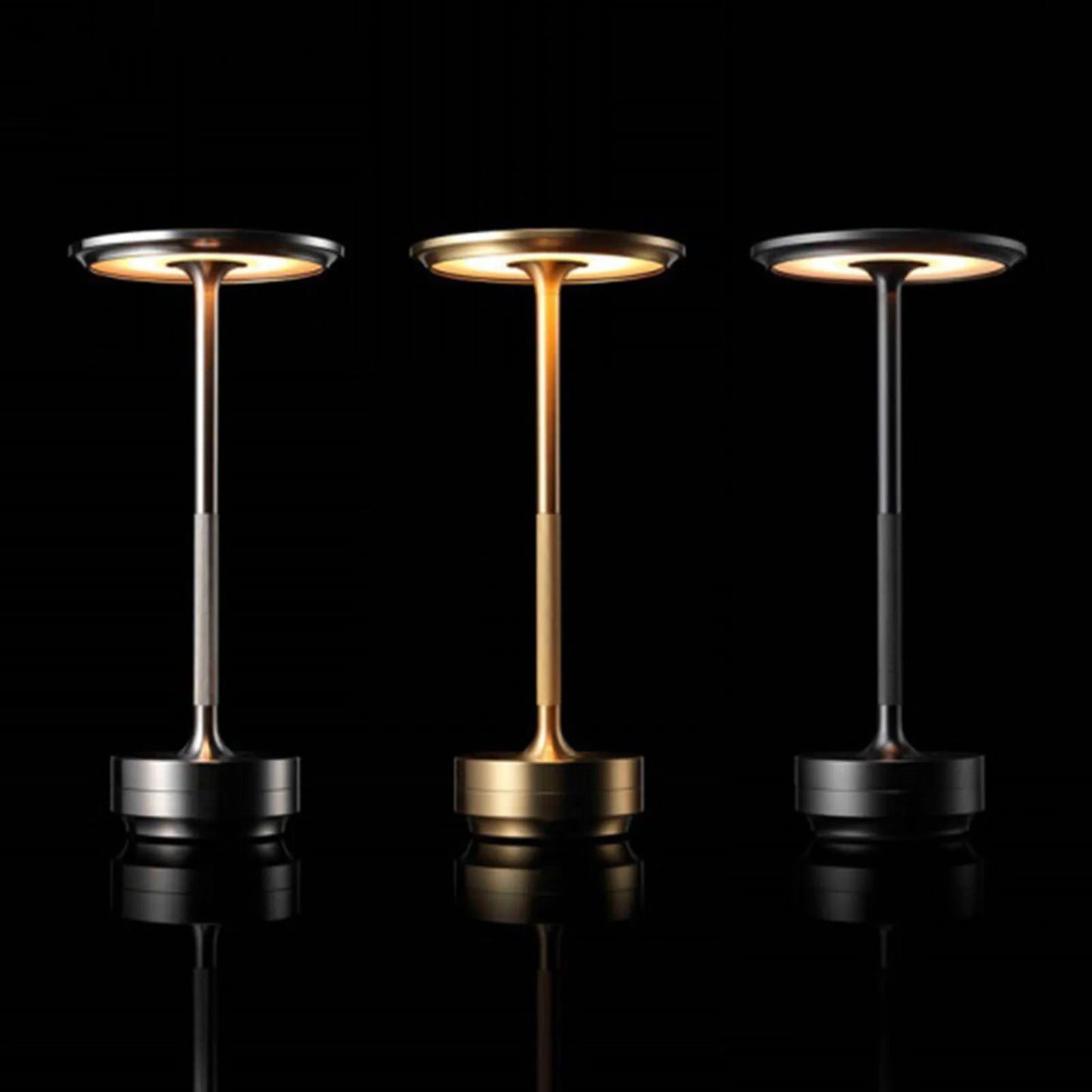Aluminum LED Cordless Rechargeable Table Desk Lamp