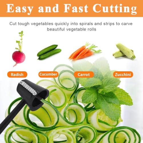 Stainless Steel Vegetable Spiral & Flower Curler – 2 Pack