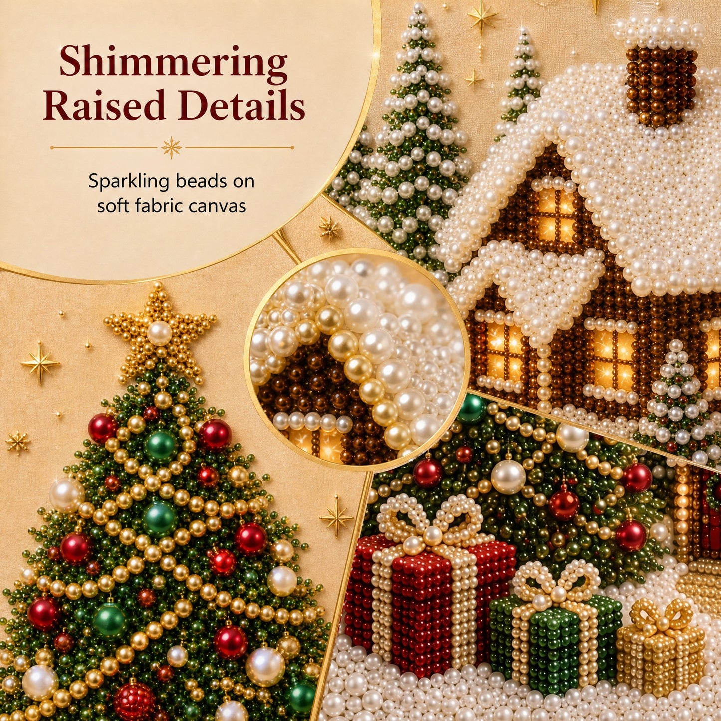 Christmas Diamond Painting Art Kit with Frame