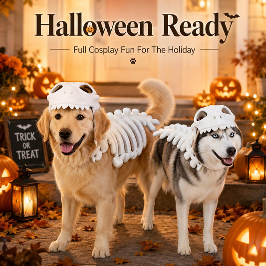 Glow Dinosaur Skeleton Pet Costume